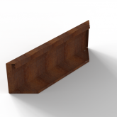 Bloembak Module+ Kopschot paneel D 90x28cm