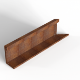 Bloembak Module+ Inwendig hoekpaneel C 90x28cm L