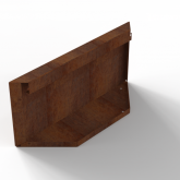 Bloembak Module+ Kopschot paneel D 60x28cm