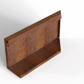 Bloembak Module+ Uitwendig hoekpaneel B 60x28cm L