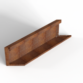 Bloembak Module+ Parallel paneel  E 90x28cm L