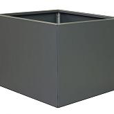Bloembak vlak Antraciet 90x90x60cm