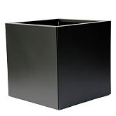 Bloembak vlak Grafietzwart 60x60x60cm