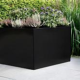 Plantenbak vlak Grafietzwart 90x30x80cm