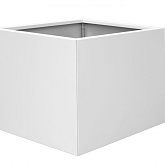 Bloembak vlak Wit 90x90x60cm