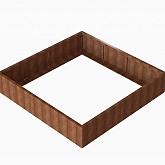 CortenBloembak Module+ 210x210x42 cm