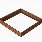 CortenBloembak Module+ 360x360x56 cm