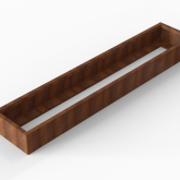 Corten Bloembak Module+ 60x300x28 cm