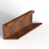 Bloembak Module+ Parallel paneel E 60x28cm L