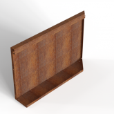 Bloembak Module+ Uitwendig hoekpaneel B 90x56cm L