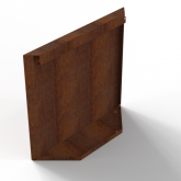 Bloembak Module+ Kopschot paneel D 60x56cm