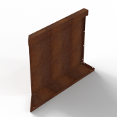Bloembak Module+ Inwendig hoekpaneel C 60x56cm R