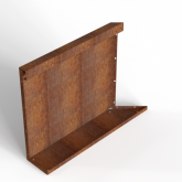 Bloembak Module+ Inwendig hoekpaneel C 60x56cm L