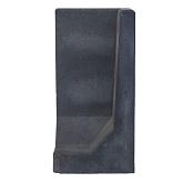 L-element hoekstuk zwart 80x40x40cm