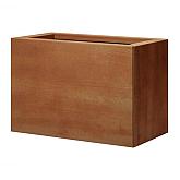 Bloembak vlak Corten 30x60x40cm