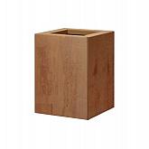 Bloembak vlak Corten 30x30x40cm