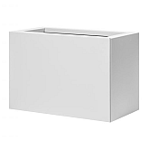 Bloembak vlak Wit 30x60x40cm