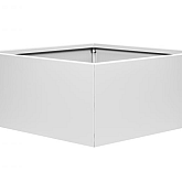 Bloembak vlak Wit 90x90x40cm