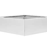 Bloembak vlak Wit 120x120x40cm