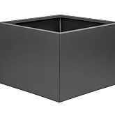 Bloembak vlak Antraciet 60x60x40cm