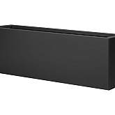 Bloembak vlak Grafietzwart 30x120x40cm