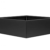 Plantenbak vlak Grafietzwart 120x120x80cm