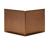 Hoekstuk kantopsluiting Corten uitwendig single/ flex 10cm