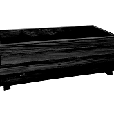 Bloembak rechthoek zwart 32x92x42cm