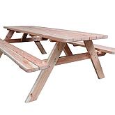Picknicktafel Wout Douglas blank bladmaat 74x240cm