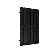Plankendeur zwart gespoten op zwart frame 100x195cm