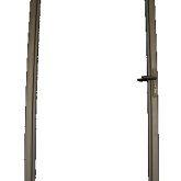 Verstelbaar stalen poortframe zwart gepoedercoat  98,5x190cm (incl. kokerprofiel en beslagset)