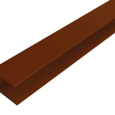 WEO Essential Gardenwall F-profiel Ipé 3,5x4,5x300cm Ral8028