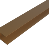 WEO Essential Gardenwall F-profiel Teak 3,5x4,5x300cm Ral8024