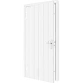 Plaatdeur enkel XL wit rechtsdraaiend deur 120x211,5 + kozijn 133,4x218,9cm (incl. hang- en sluitwerk)