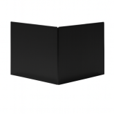 Uitwendige hoek Kantopsluiting Grafietzwart Single/ Single flex 16.5cm