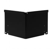 Inwendige hoek Grafietzwart tbv. kantopsluiting single/ single flex 16,5cm