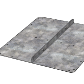 Bodemplaat Verzinkt 60x60cm