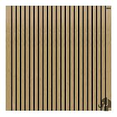 Composiet schutting Dark Line Stripes Black Oak 180x180cm