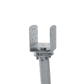 Cobra U-vorm 120x120 kop voor spiraal vuurverzinkt