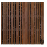 Hardhouten scherm Mix Stripes Black gevingerlast 180x180cm