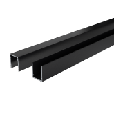 Boston start- /topprofiel U-lijst 2,5x3x175cm Ral9005 excl. connectoren