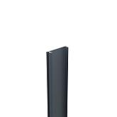 Boston aluminium klikprofiel 6x2,4x190cm Ral7016 t.b.v. H-paal L190cm