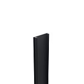 Boston aluminium klikprofiel 6x2,4x190cm Ral9005 t.b.v. H-paal L190cm
