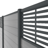 Boston decopaneel Paxos horizontaal 45x175cm dikte 2mm RAL7016 (1008)