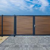 Boston maatwerk dubbele poort groot (max B400cm H200cm) incl. insteekslot