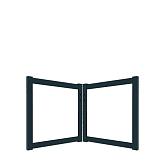 Boston maatwerk dubbele poort klein (max B400cm H100cm) incl. insteekslot
