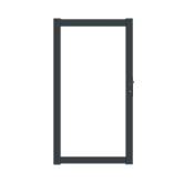 Boston aluminium poortframe 98x183cm incl. insteekslot Ral9005