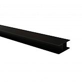 Stalen H-gleufpaal gepoedercoat zwart 4,2x9,6x275cm