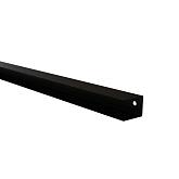 Stalen afdekkap gepoedercoat t.b.v. H-gleufpaal zwart 4,5x3,7x224cm RAL9005