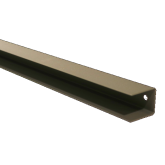 Stalen afwerkprofiel gepoedercoat t.b.v. H-gleufpaal 4,5x3,7x185,5cm